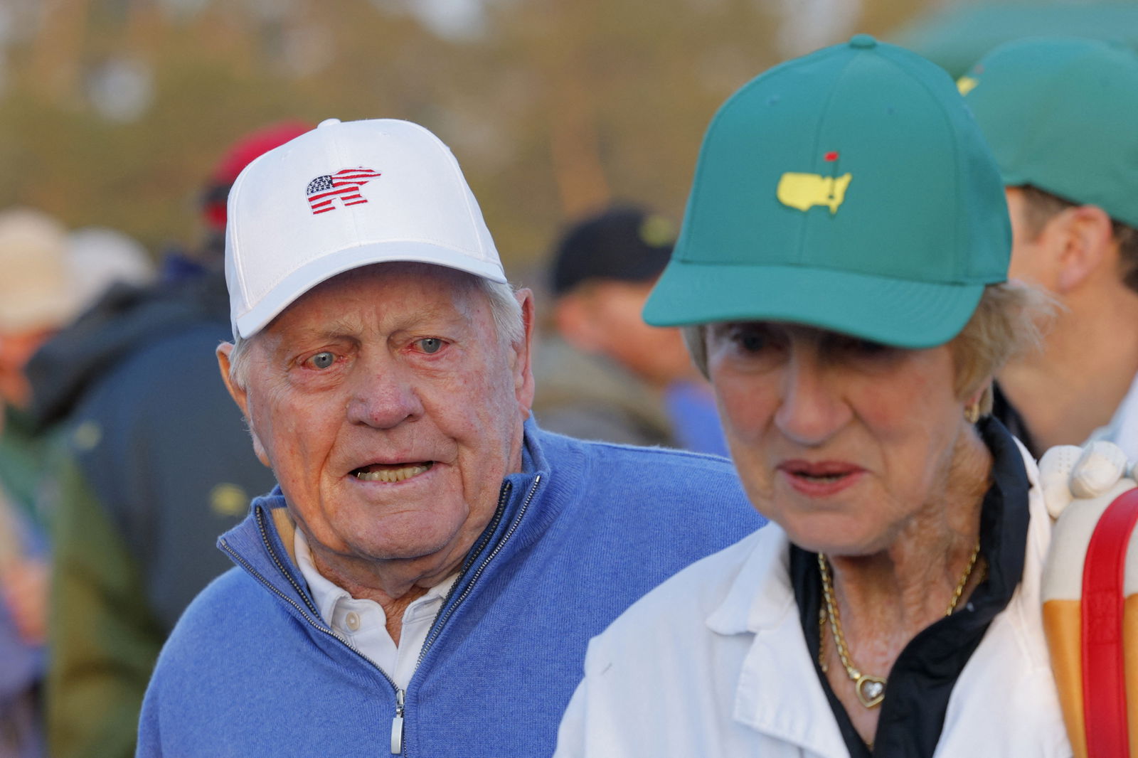 Nicklaus was joined by wife Barbara 