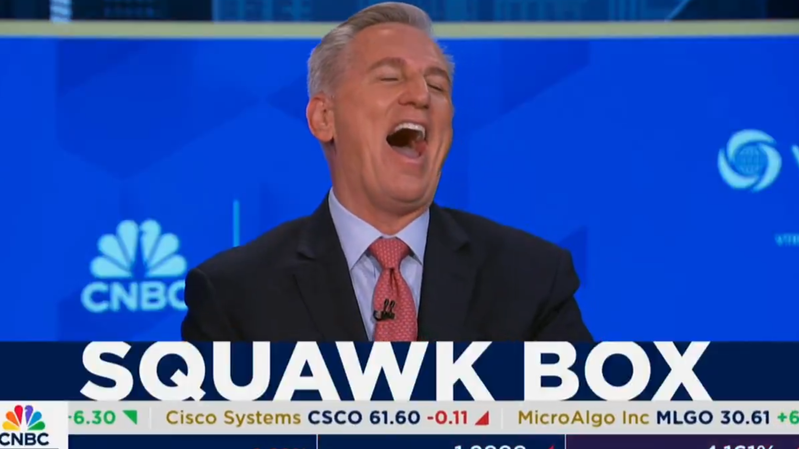 CNBC Squawk Box crew fall for Tiger Woods' April Fools' joke