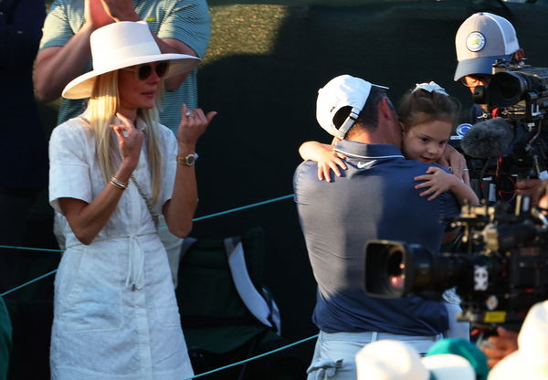 Rory hugs Poppy as Erica watches on