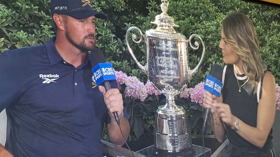 Bryson spoke to Amanda after the round