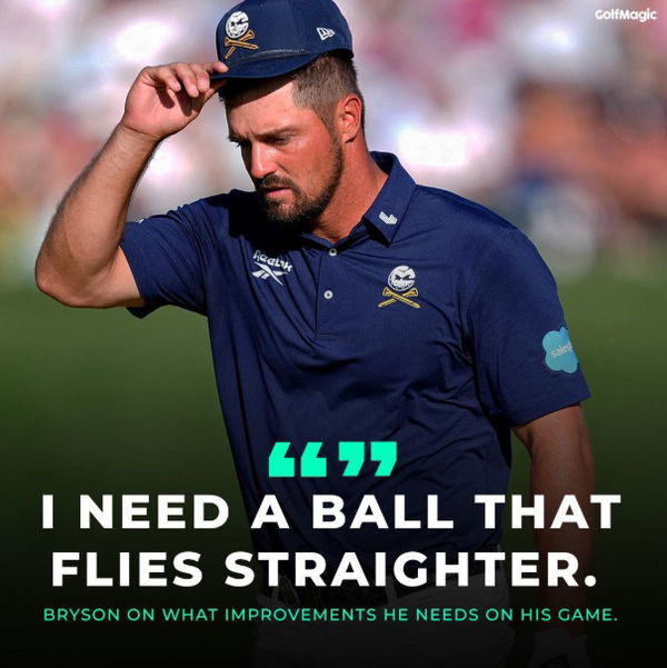 DeChambeau wants to change his golf ball
