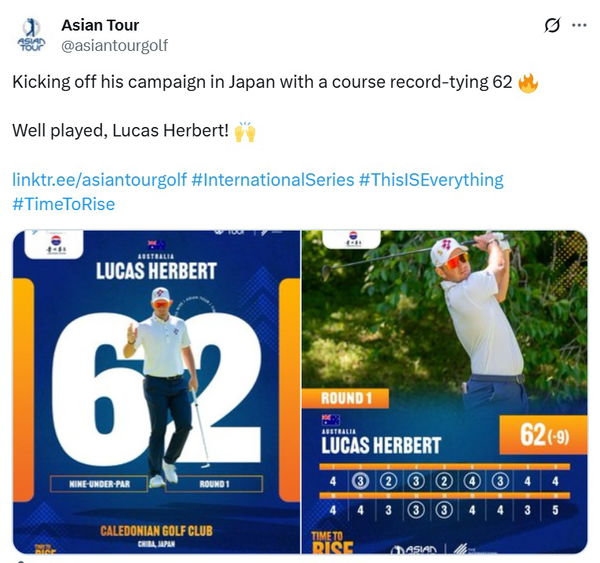 Herbert hit a stunning 62 in R1