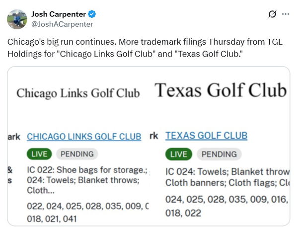 Chicago and Texas to join TGL