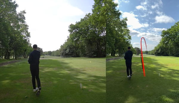 Tom took both drivers onto the course