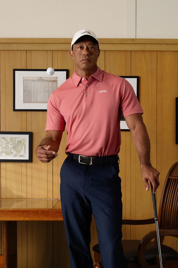 Woods sports new Sun Day Red collection