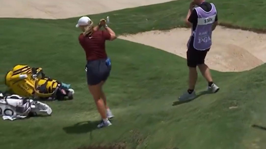 Maja Stark broke her putter [Sky Sports]