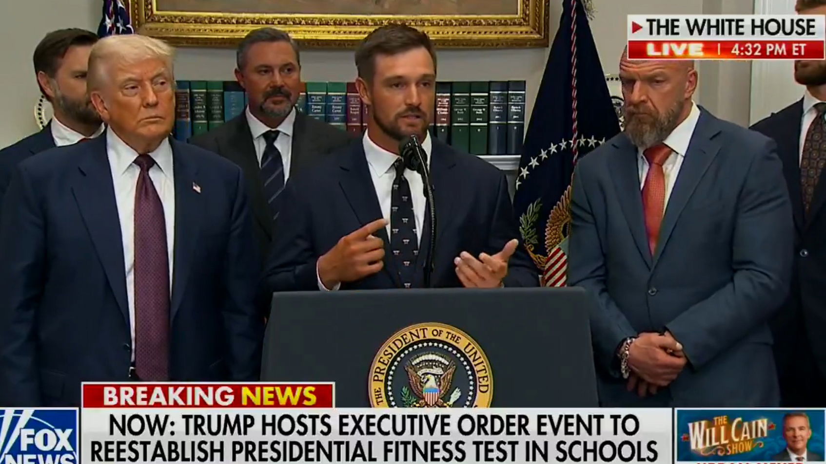 DeChambeau delivers his speech [Fox News]