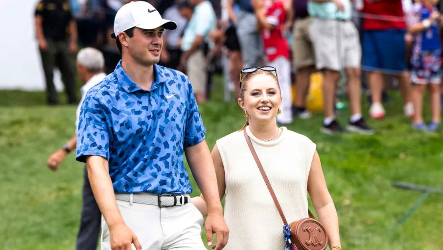 Davis Thompson with his wife