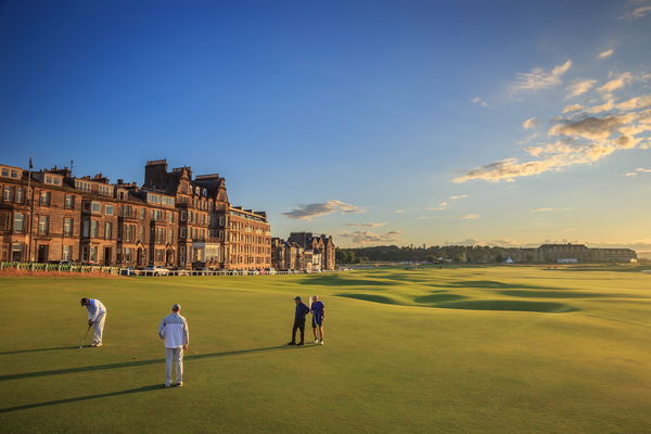 18th green at the Old Course
