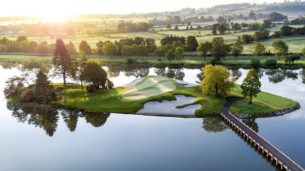 The showpiece 17th at JCB Golf & Country Club