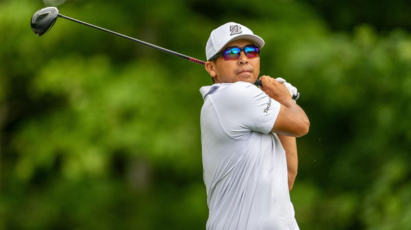 Kurt Kitayama tees off with his Titleist GT3 driver