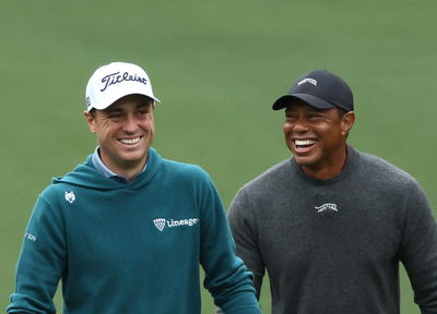 Justin Thomas and Tiger Woods
