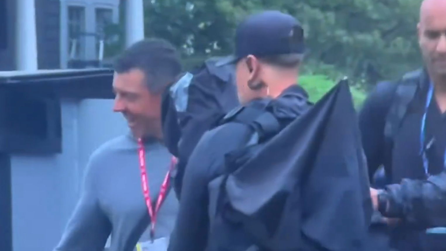 Cameraman takes a tumble 