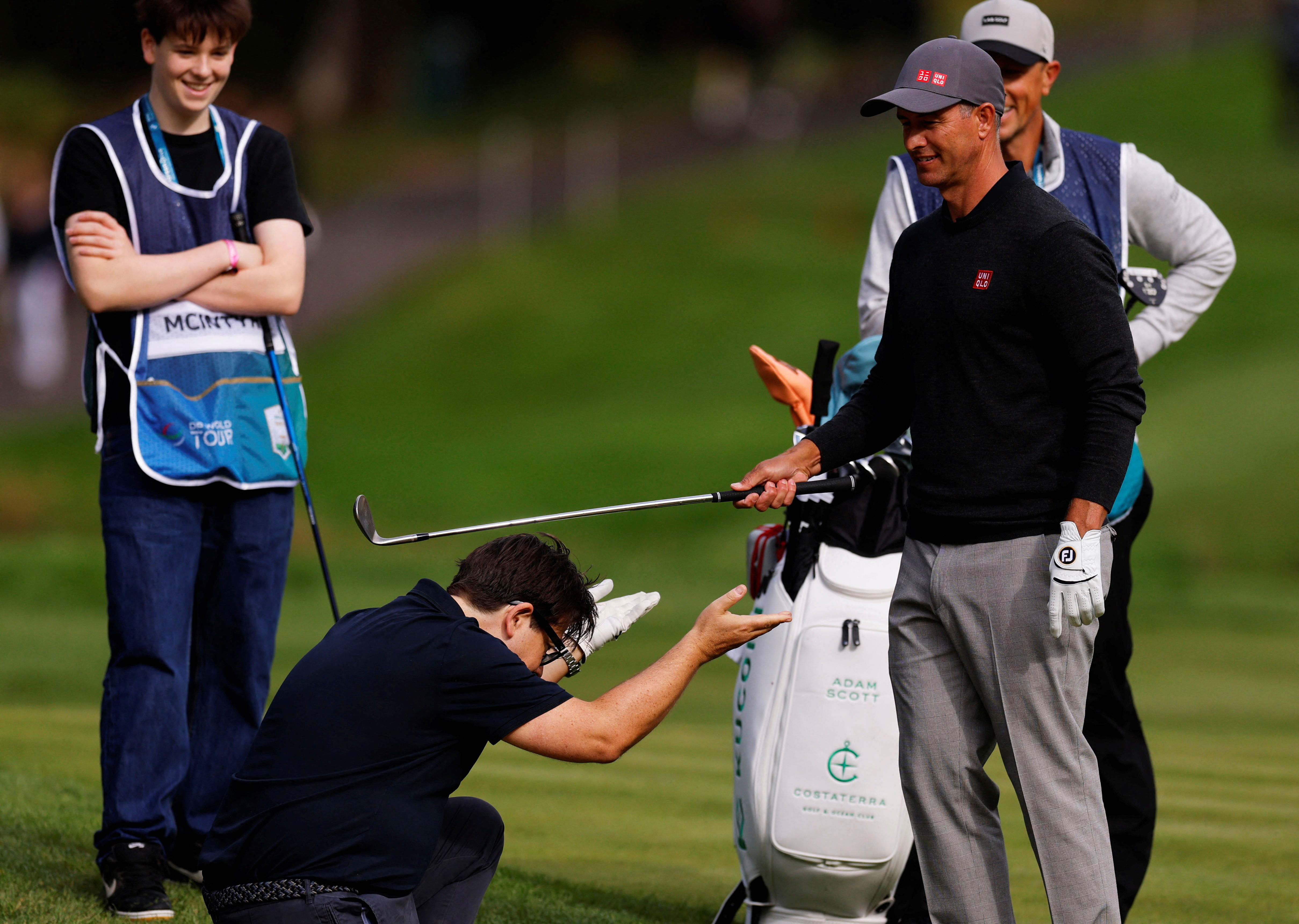 McIntyre with Scott in the Pro-Am