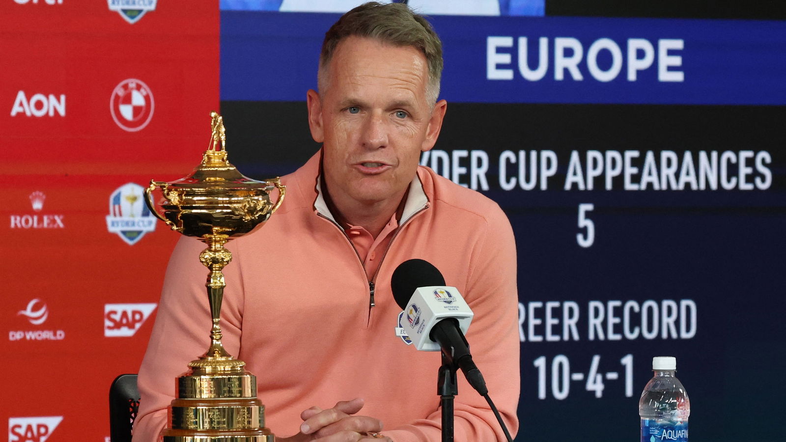 European Ryder Cup captain Luke Donald