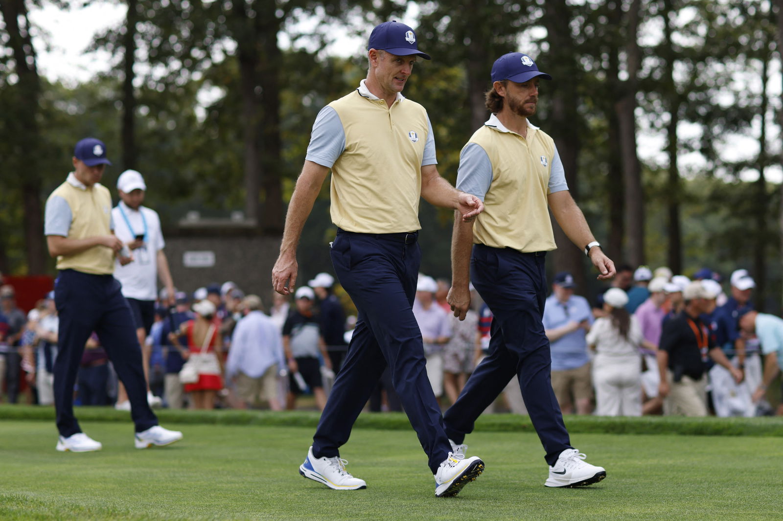 Tommy Fleetwood and Justin Rose