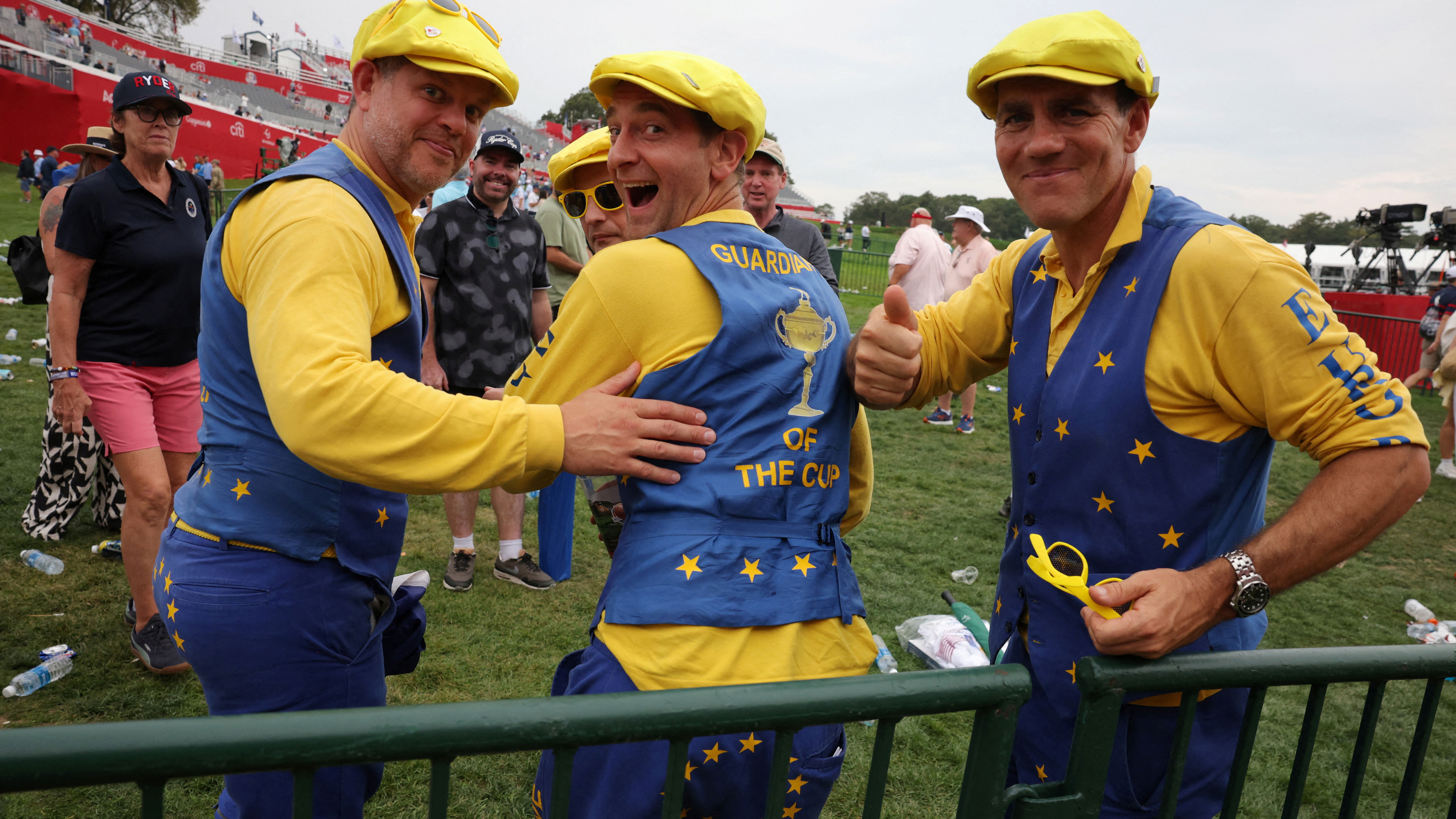 European fans at Bethpage