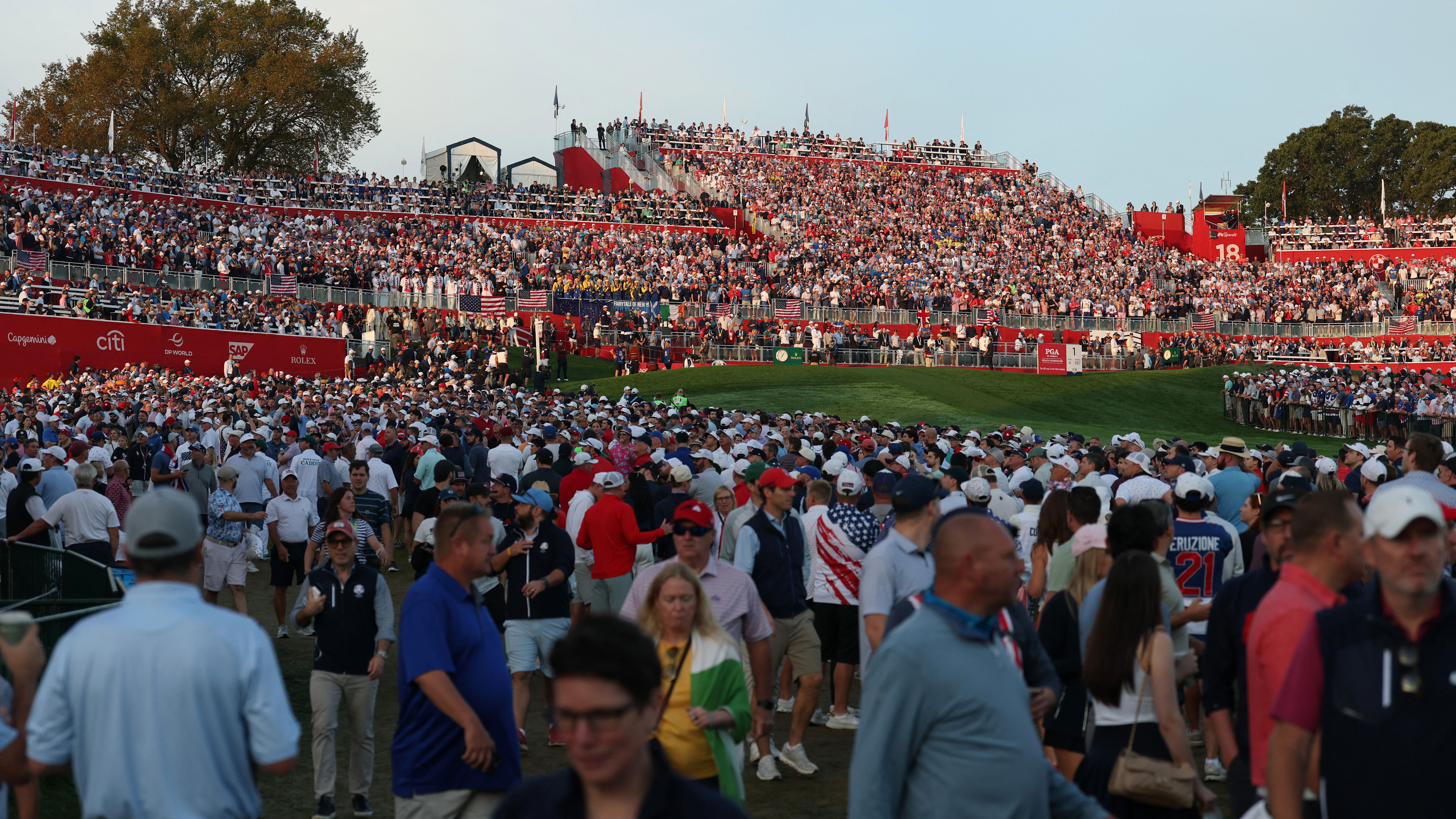 The home fans crossed a line at Bethpage