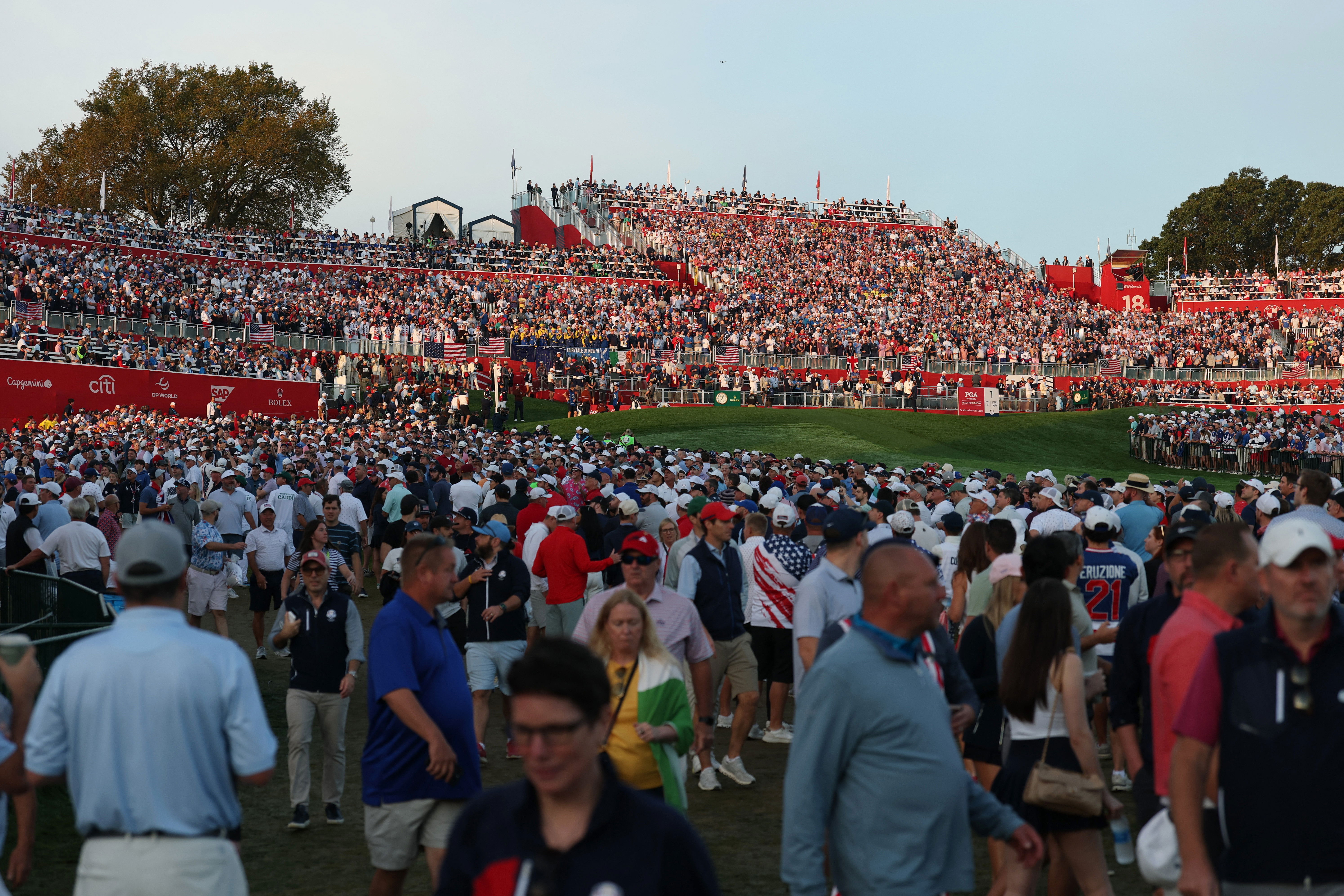The home fans crossed a line at Bethpage