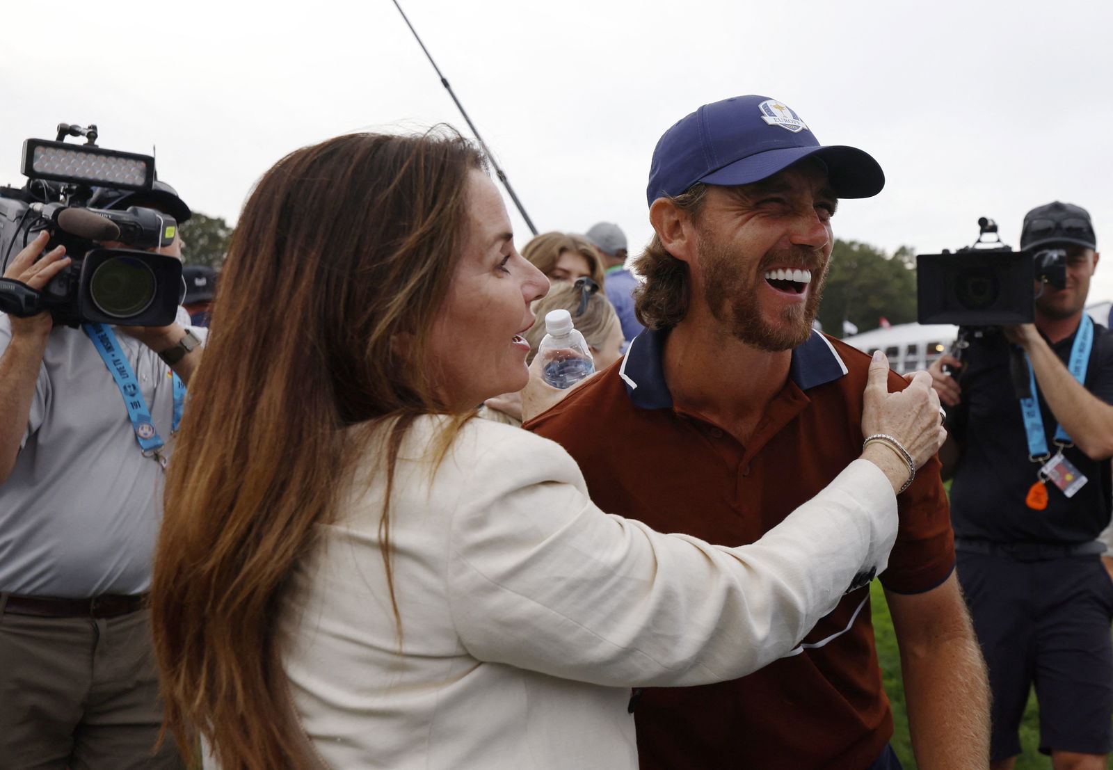 Fleetwood with his wife Clare
