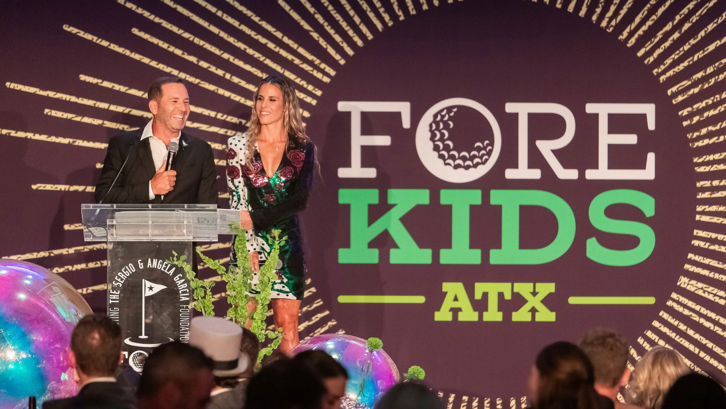 Sergio Garcia with his wife Angela