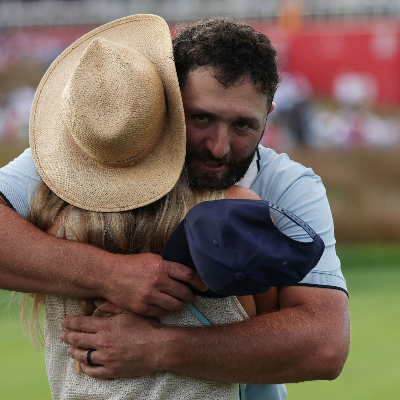 Jon Rahm and his wife Kelley