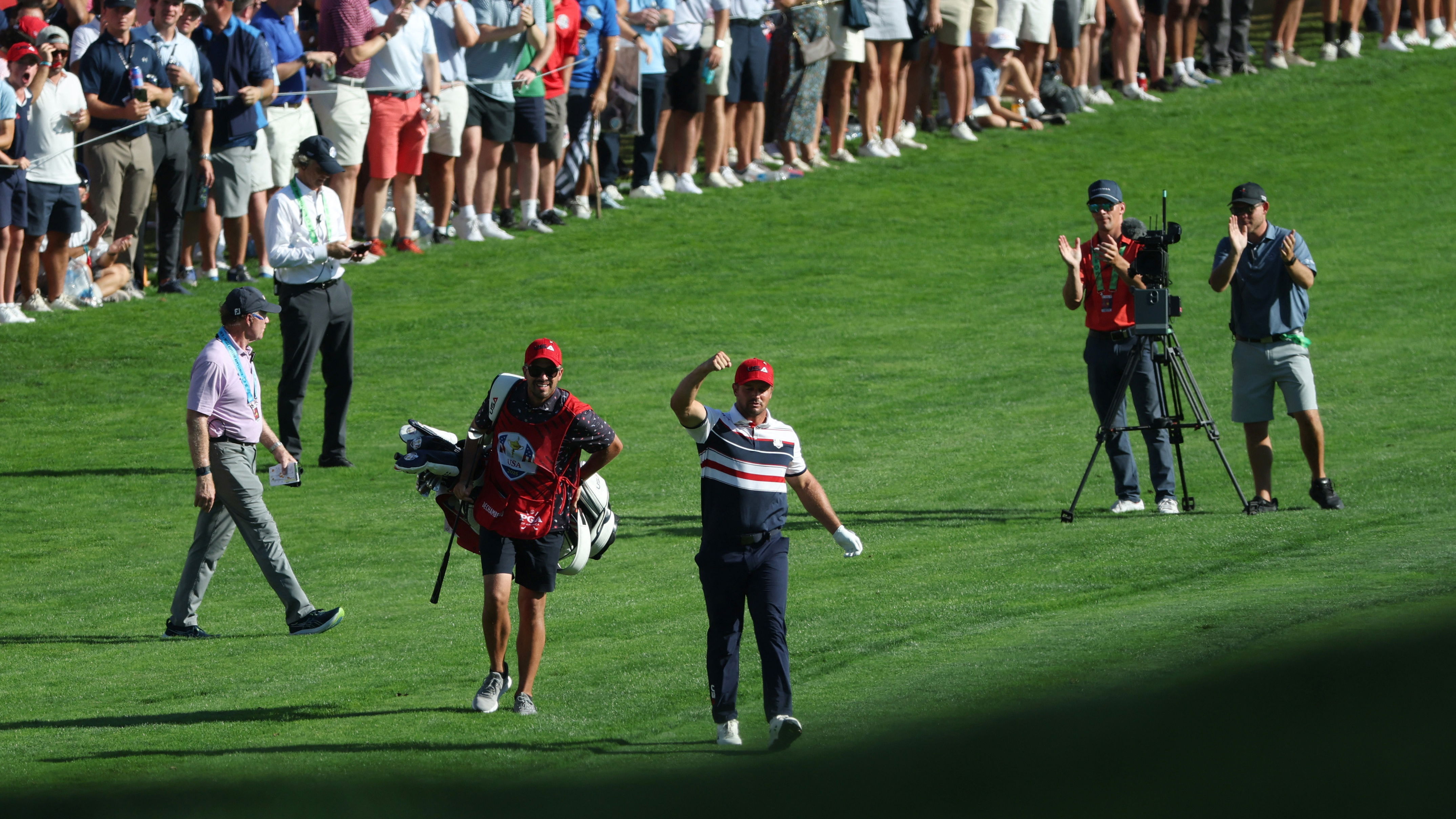 Bryson DeChambeau and Greg Bodine