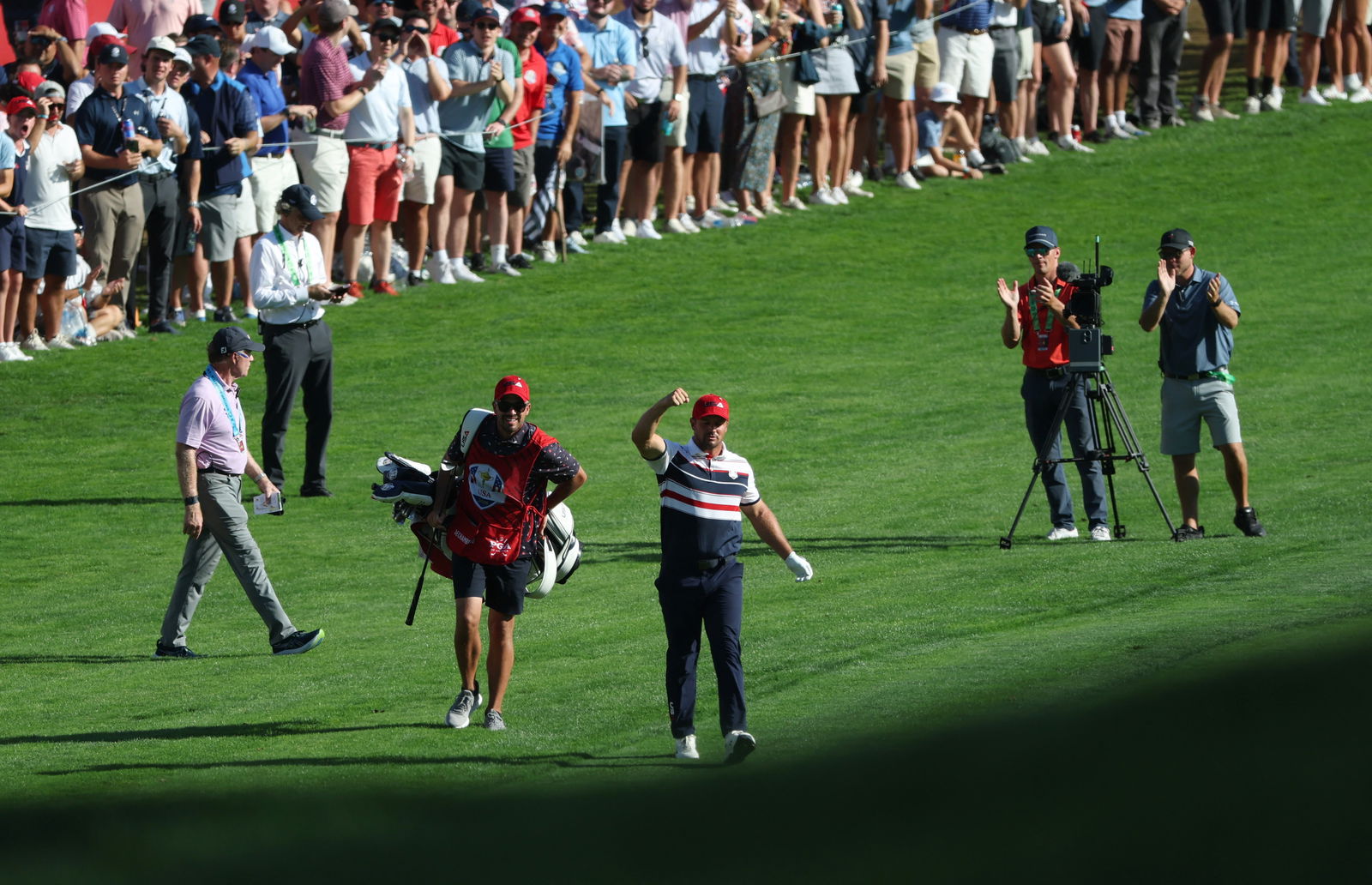 Bryson DeChambeau and Greg Bodine