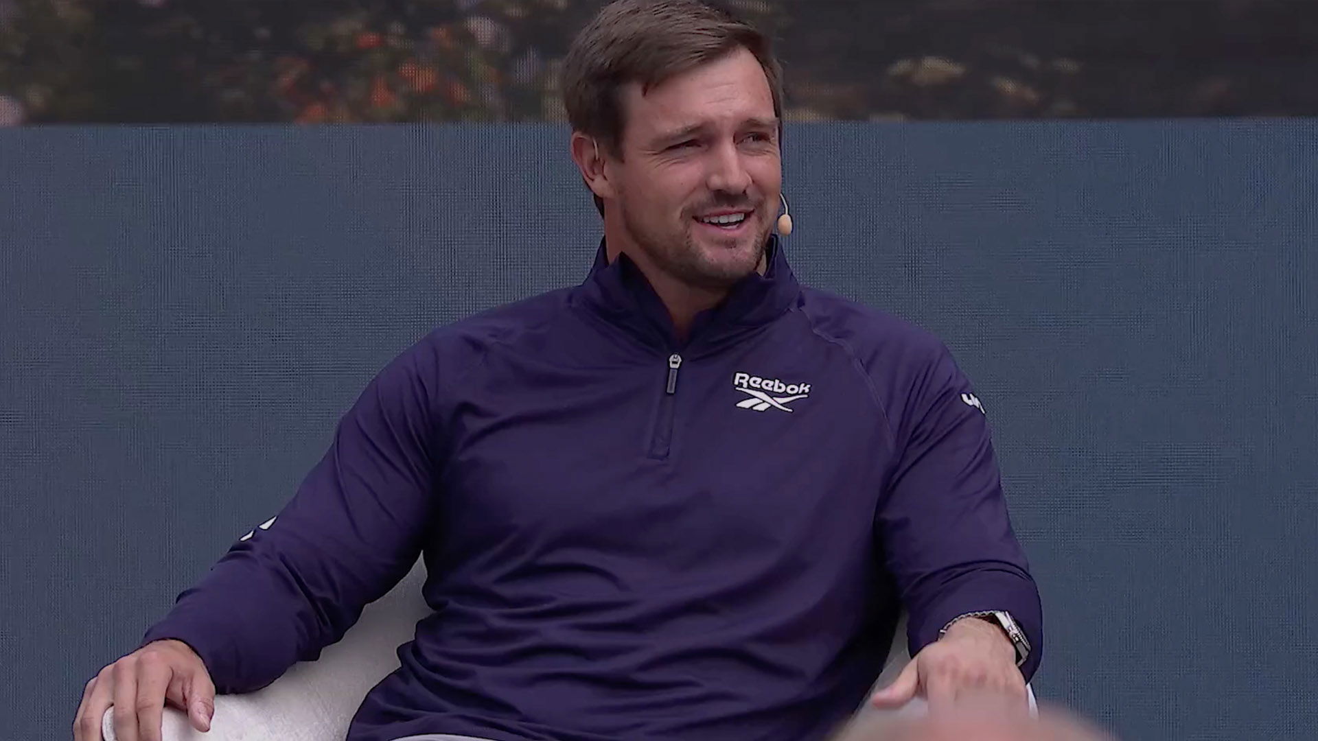 Bryson DeChambeau speaks at the SalesForce's Dreamforce 2025 event. Courtesy SalesForce