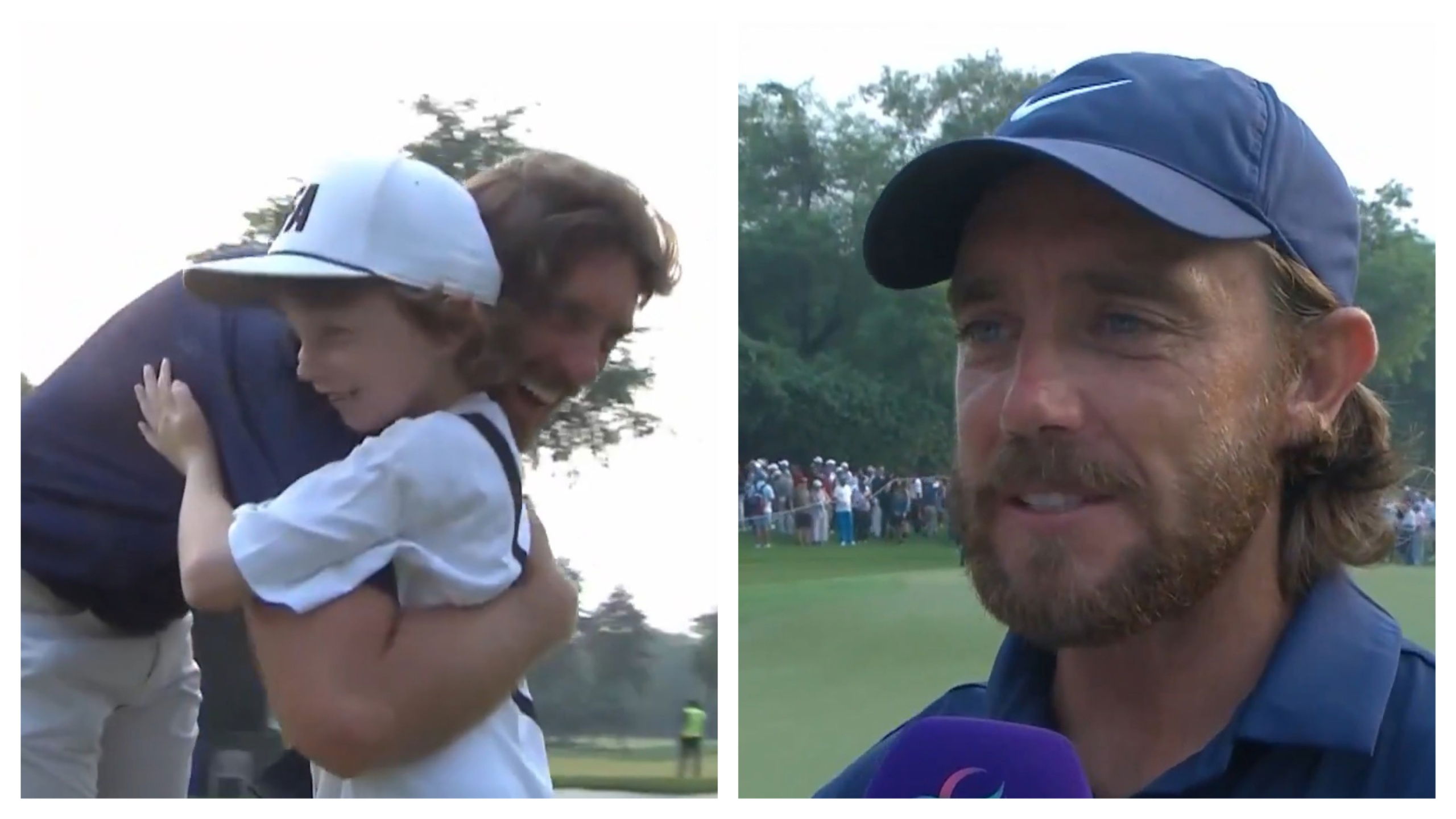 Fleetwood wins for first time in front of son Frankie