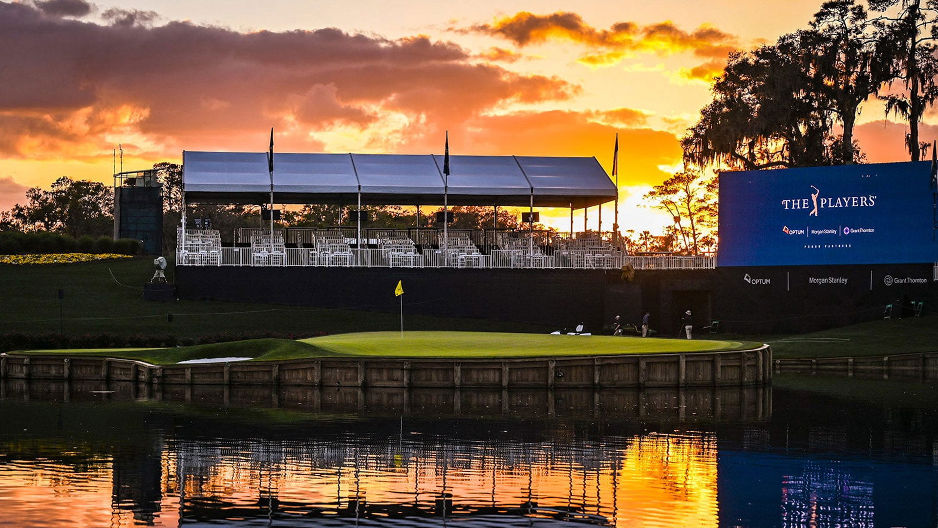 TPC Sawgrass's iconic 17th in full Championship fettle