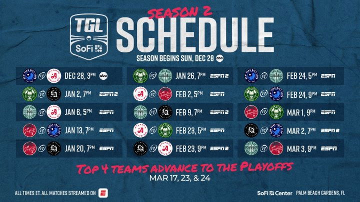 TGL schedule 2026