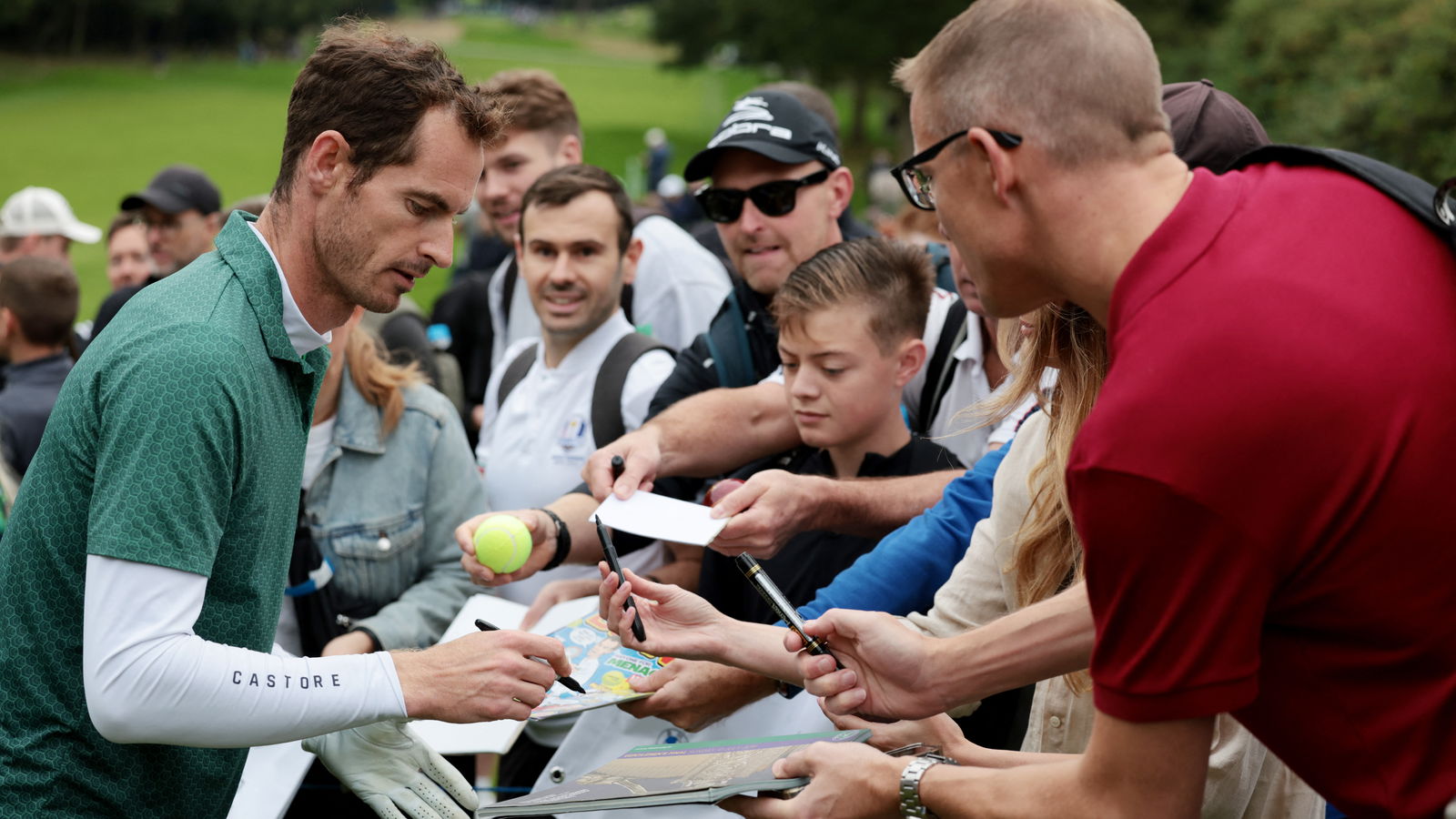 Andy Murray at the BMW PGA Championship 