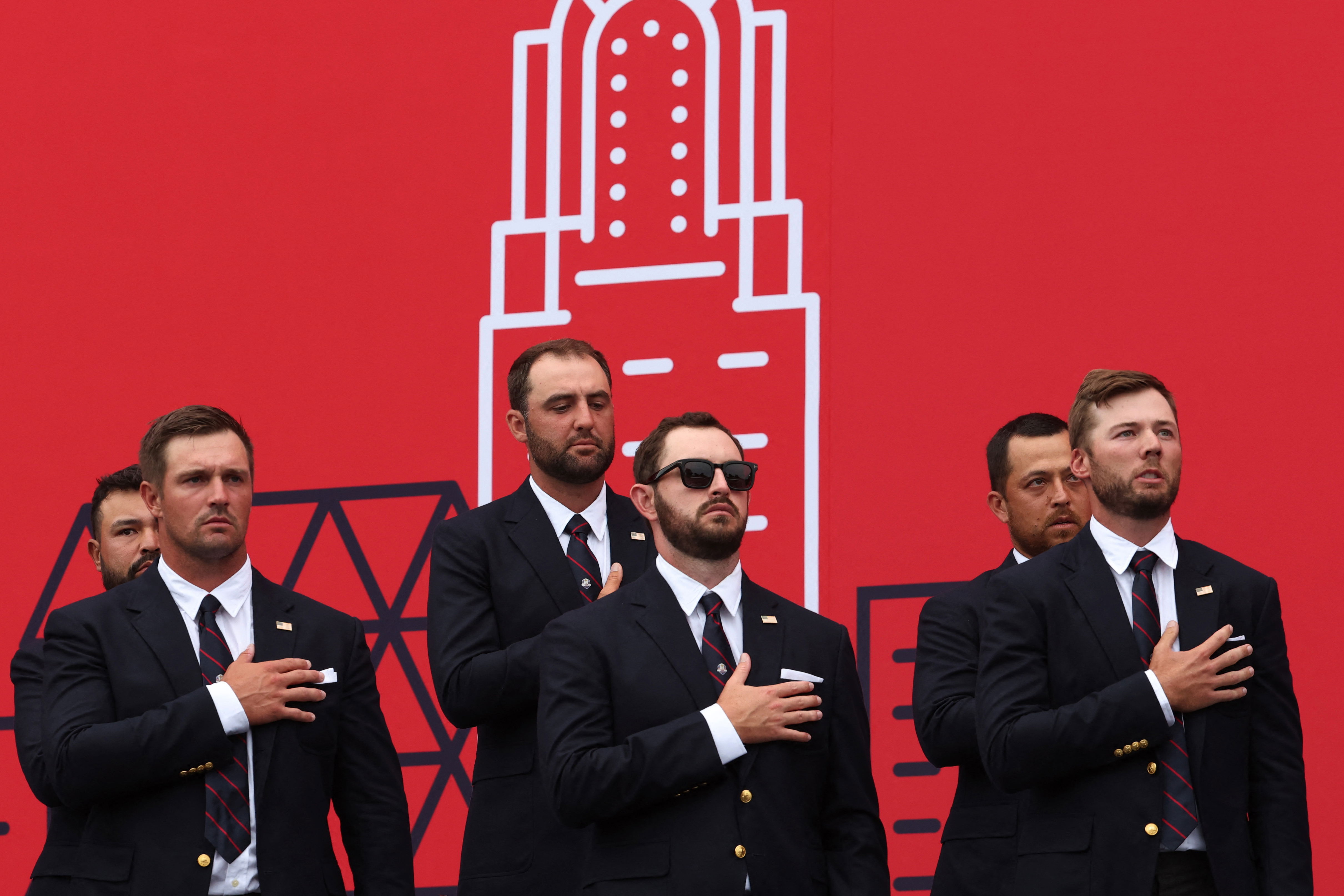 Members of the 2025 US Ryder Cup team