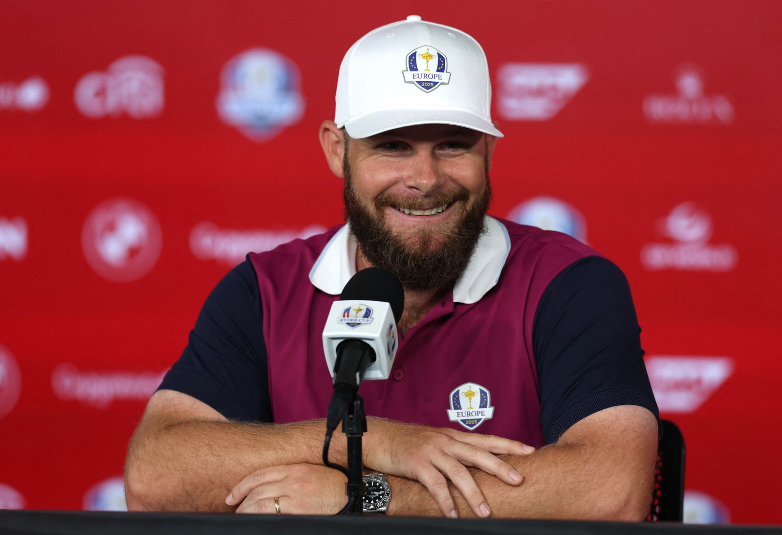 Tyrrell Hatton at the 2025 Ryder Cup