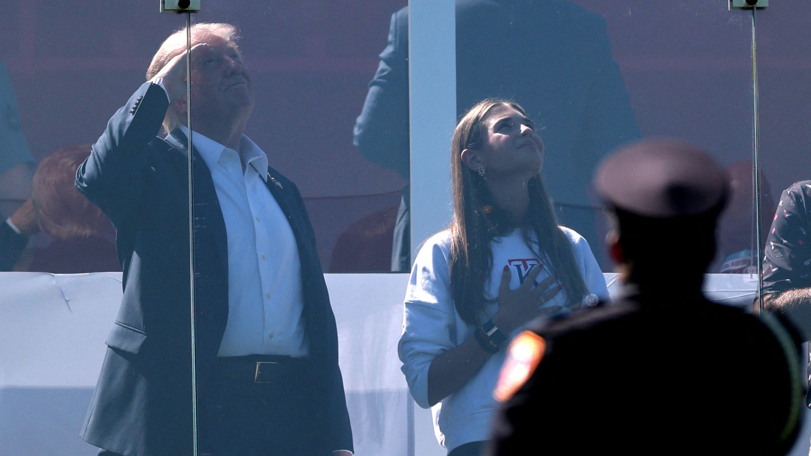 Donald Trump and Kai at the 2025 Ryder Cup