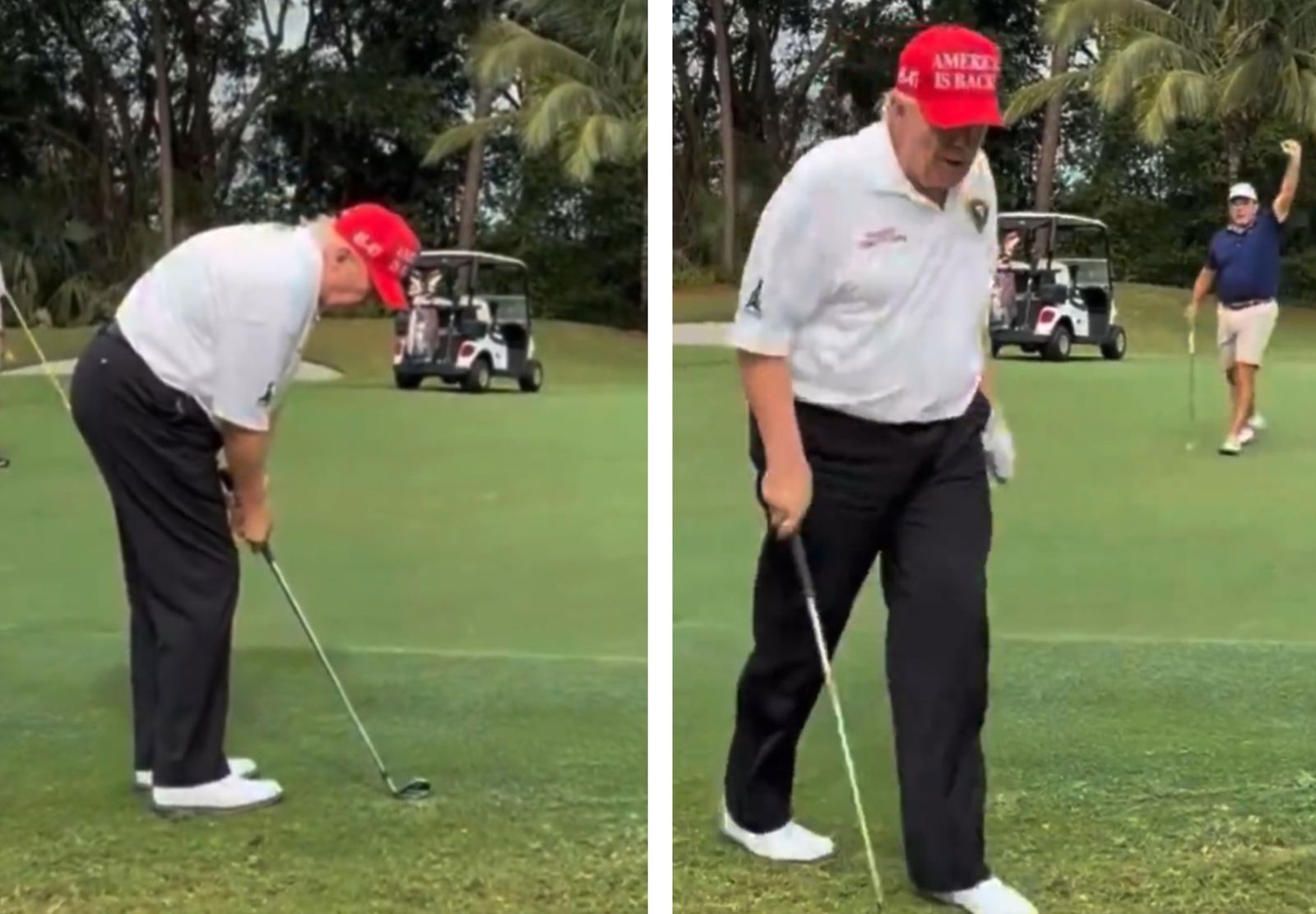 Donald Trump walk-off chip-in (X/Twitter)