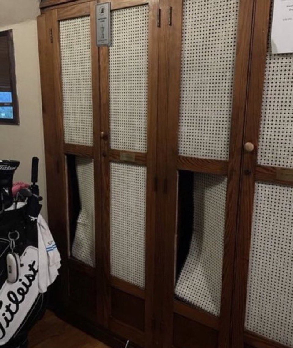 Wyndham Clark has apologised for damaging the locker