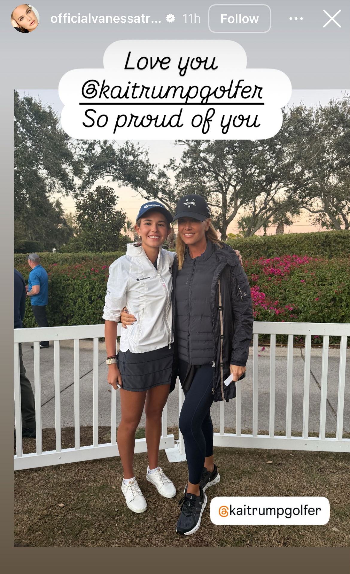 Vanessa's latest post / Instagram