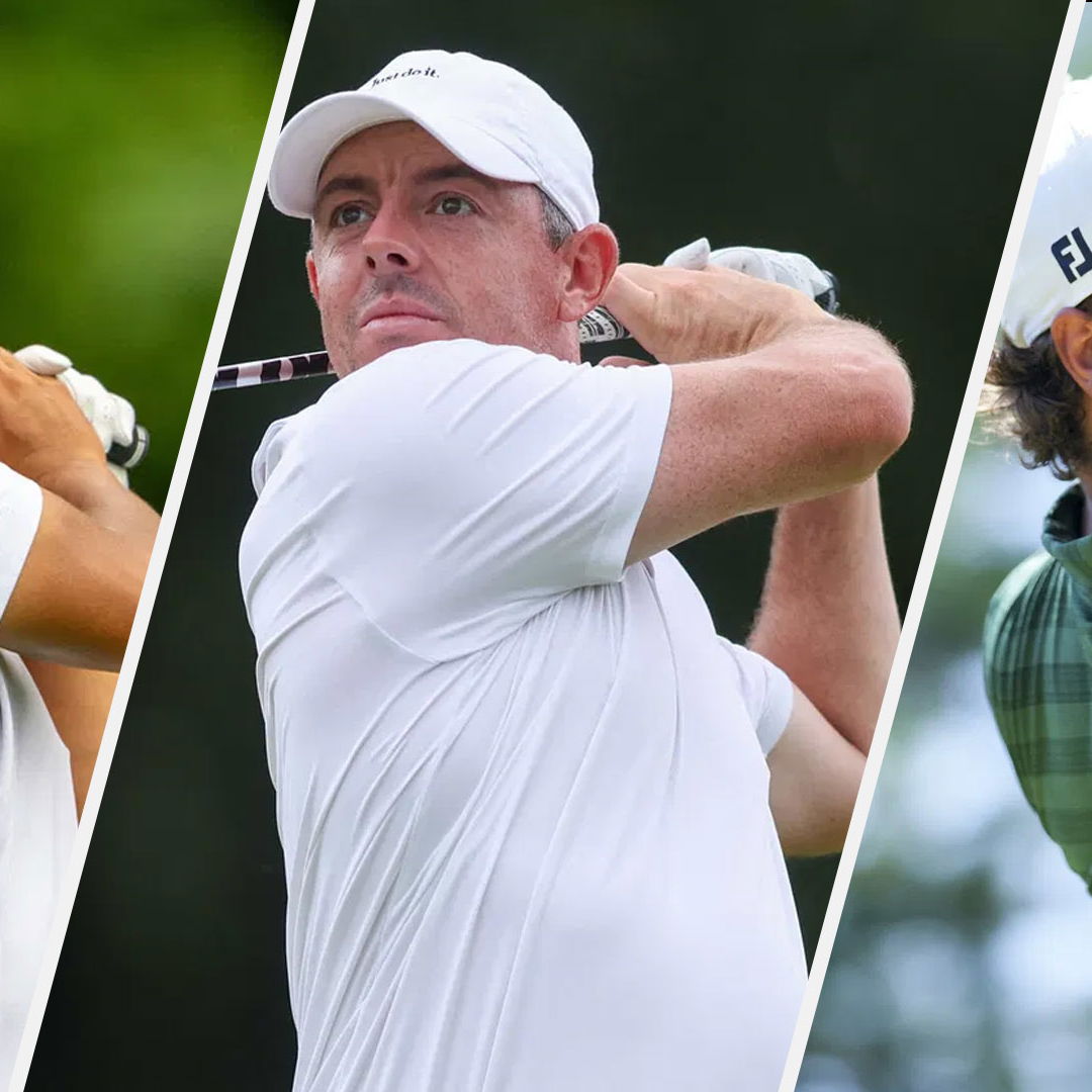 Kurt Kitayama, Rory McIlroy and Aldrich Potgieter