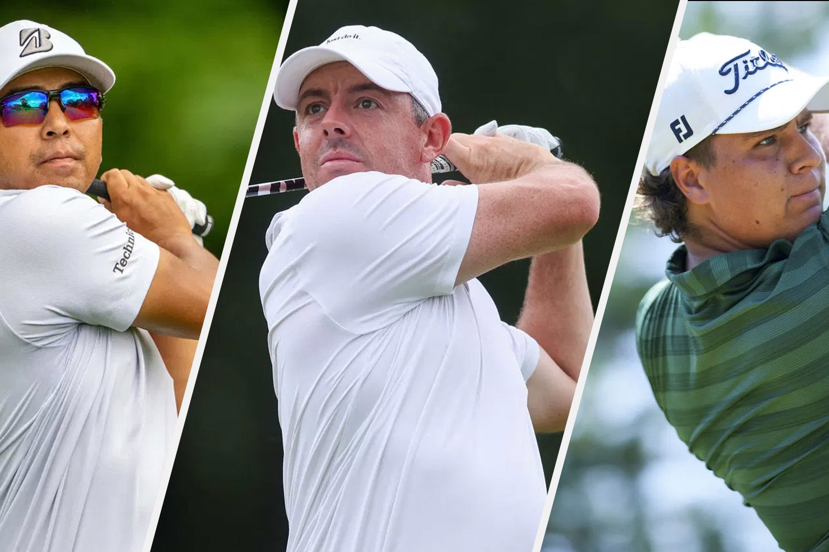 Kurt Kitayama, Rory McIlroy and Aldrich Potgieter