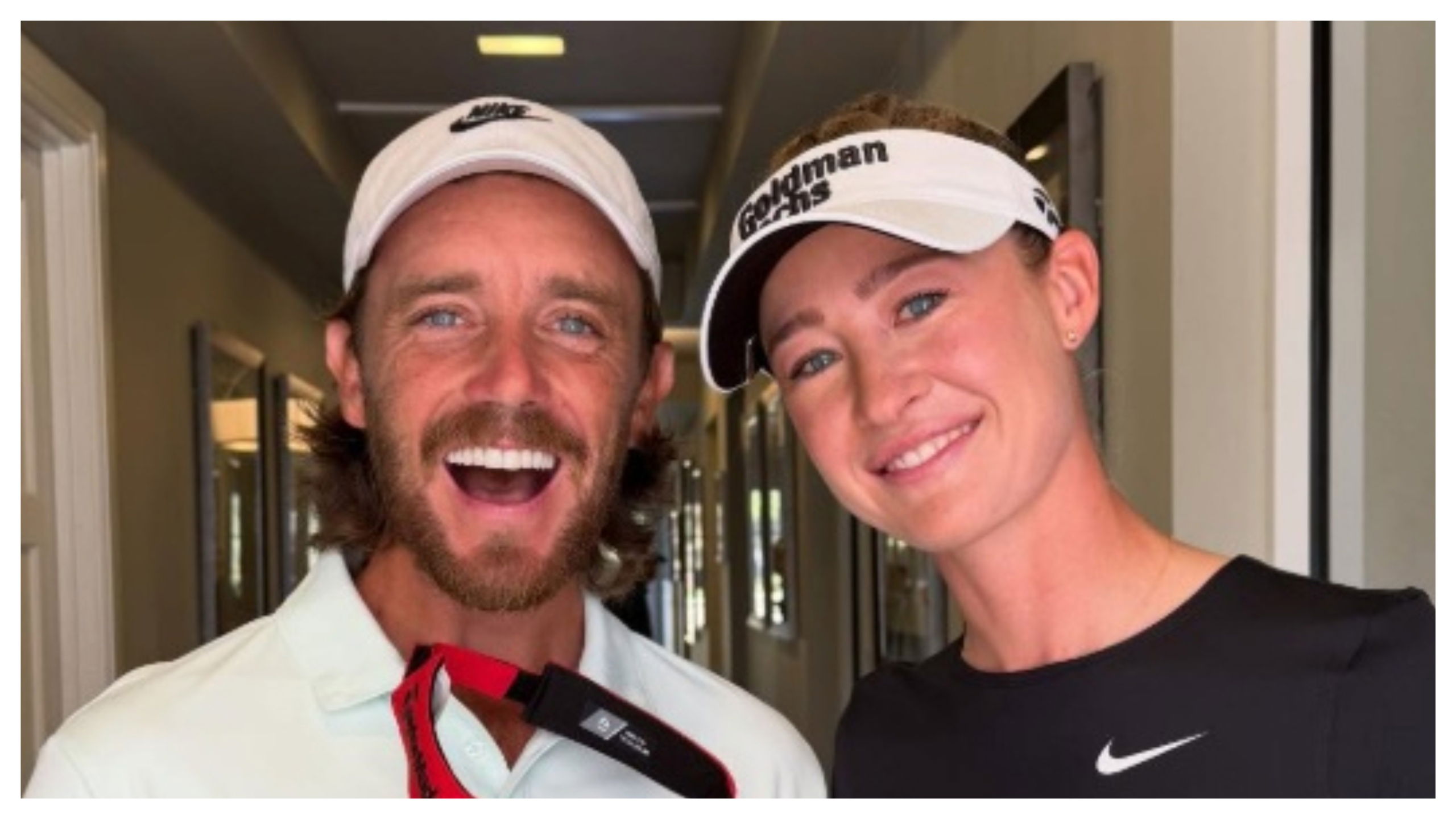 Tommy Fleetwood with Nelly Korda (Instagram: nellykorda) 