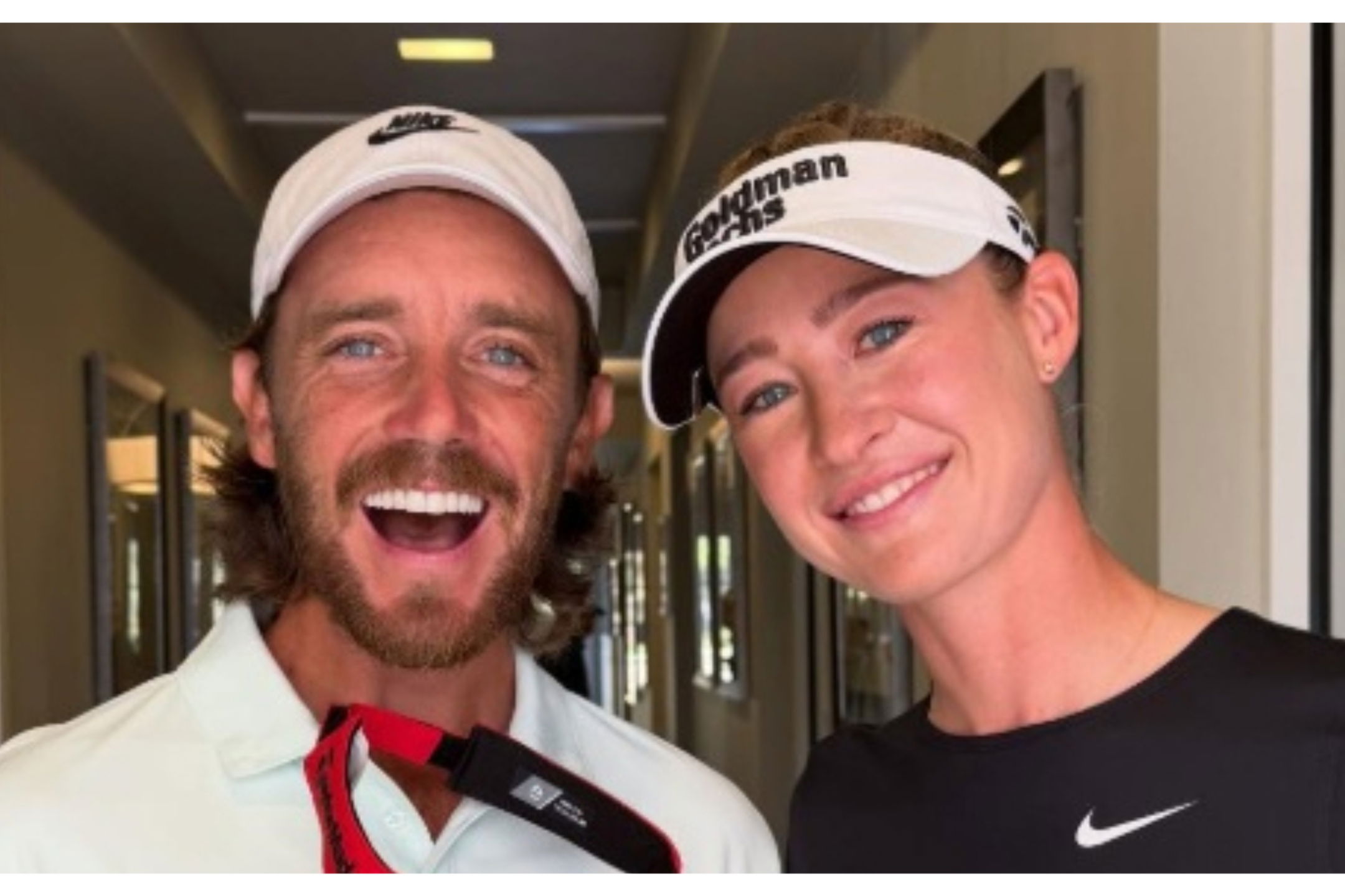 Tommy Fleetwood with Nelly Korda (Instagram: nellykorda) 