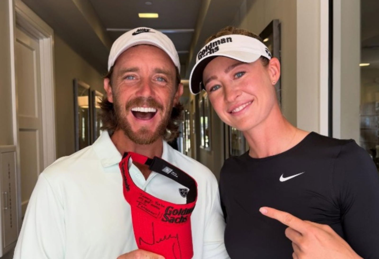 Tommy Fleetwood with Nelly Korda (Instagram: nellykorda)