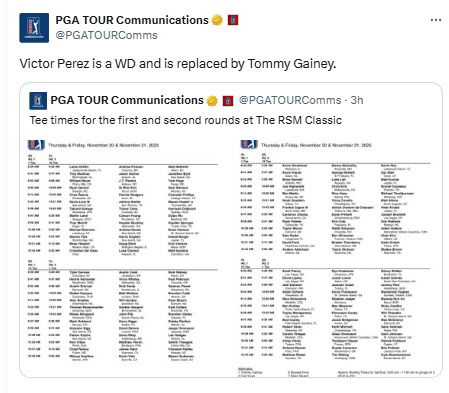 Perez is out of the RSM