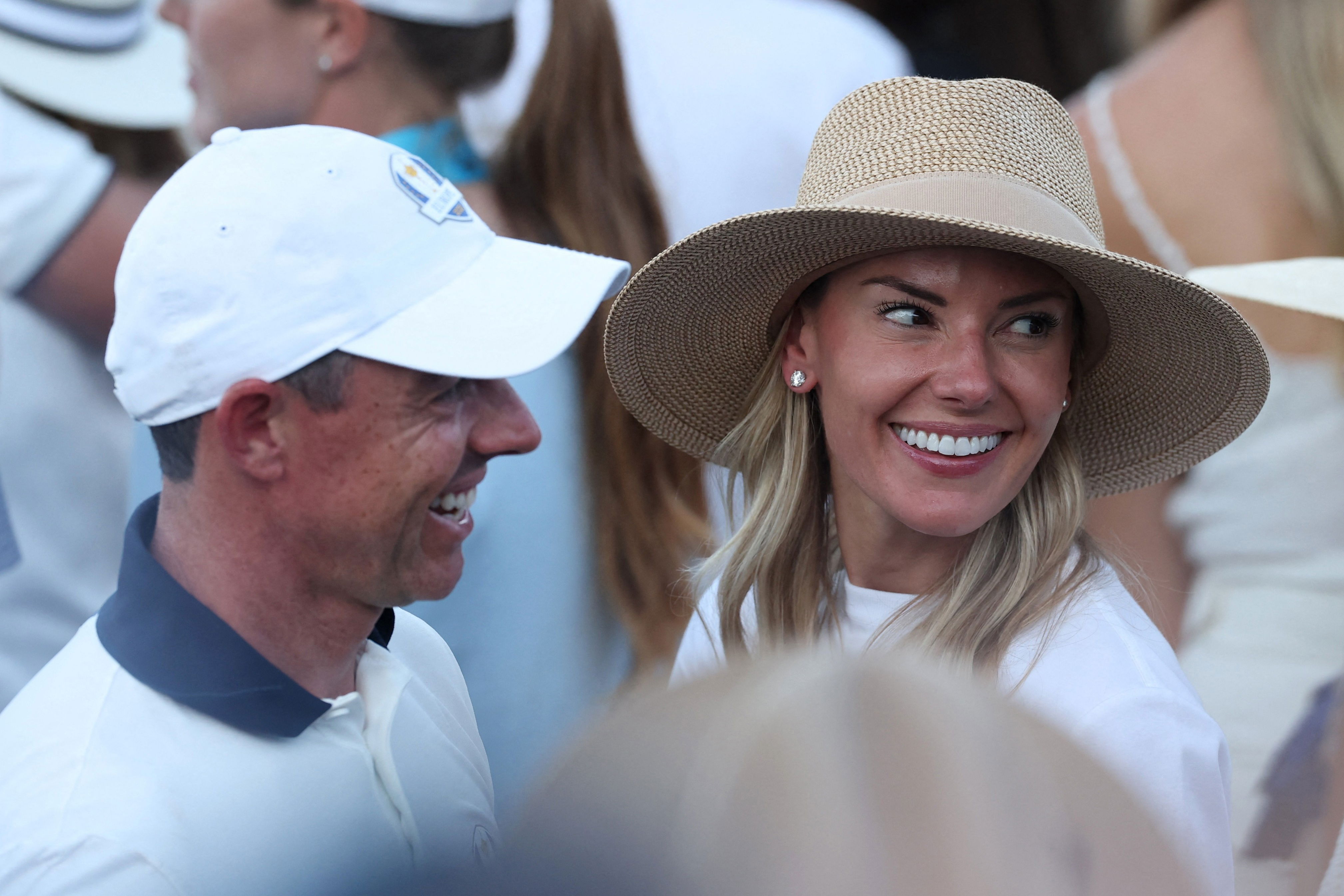 Rory McIlroy with wife Erica 