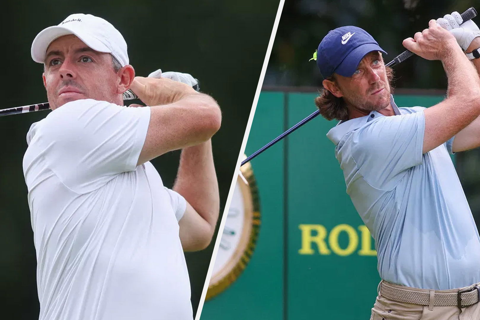Rory McIlroy and Tommy Fleetwood have both been spotted testing TaylorMade's new driver at Yas Links.
