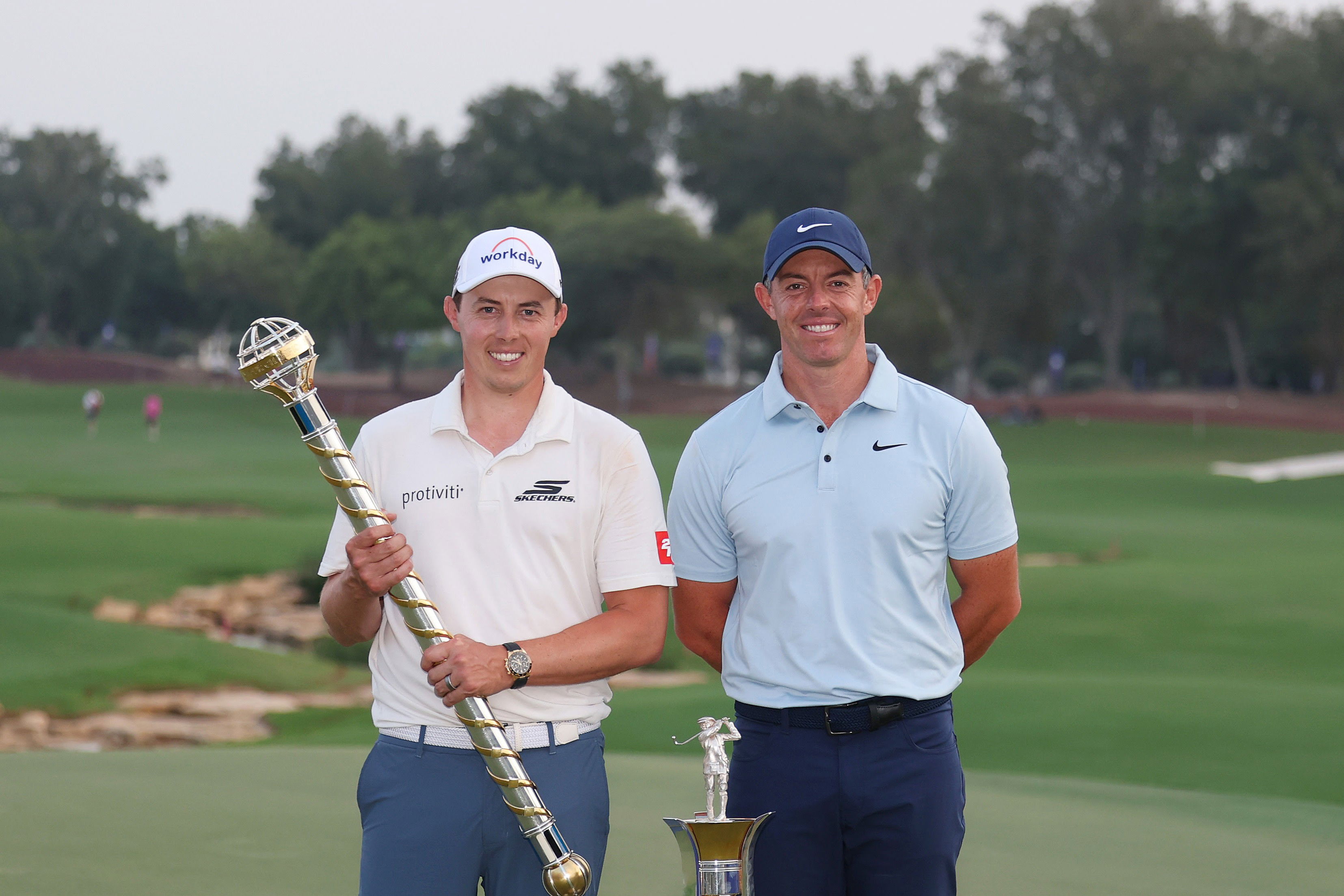 Rory McIlroy and Matthew Fitzpatrick (Image credit: Getty)