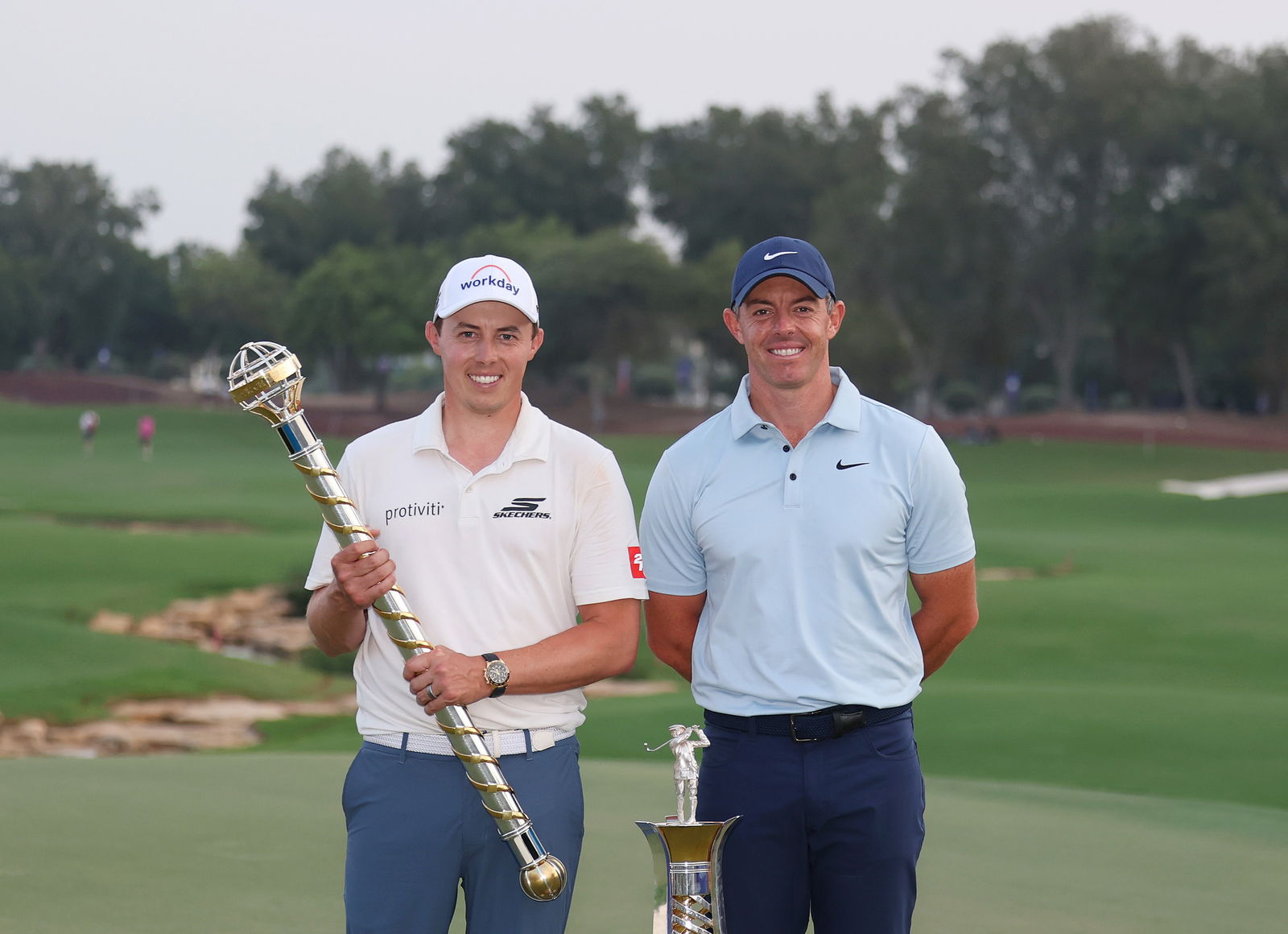 Rory McIlroy and Matthew Fitzpatrick (Image credit: Getty)