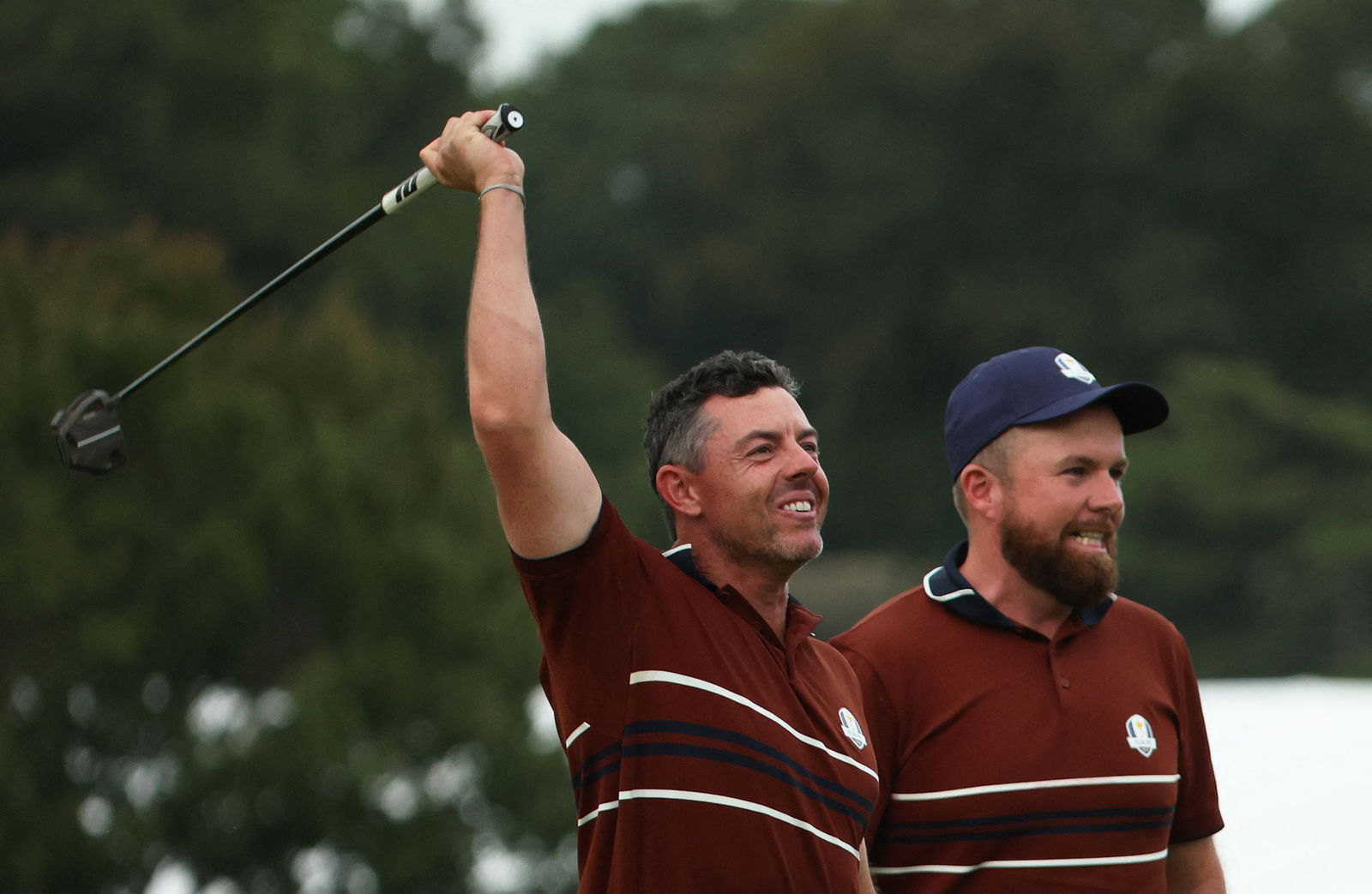 Rory McIlroy and Shane Lowry at the 2025 Ryder Cup